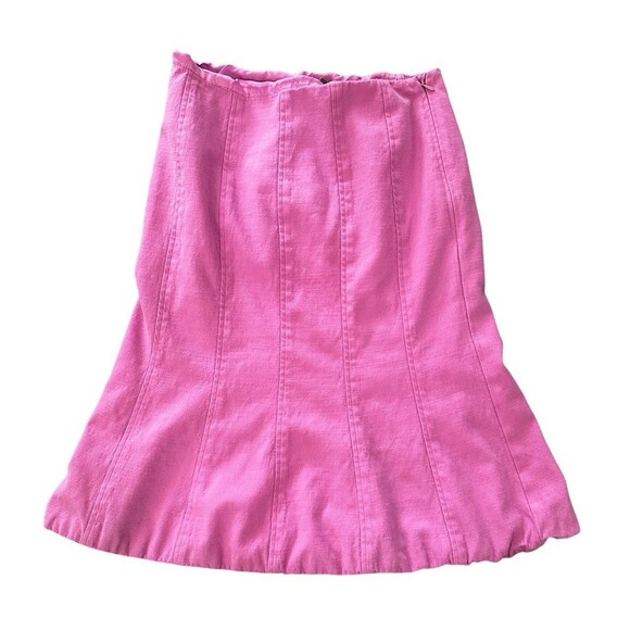Ann Taylor Womens Skirt Pink A Line 100% Wool Lined Side Zip Size 4 - Picture 1 of 8